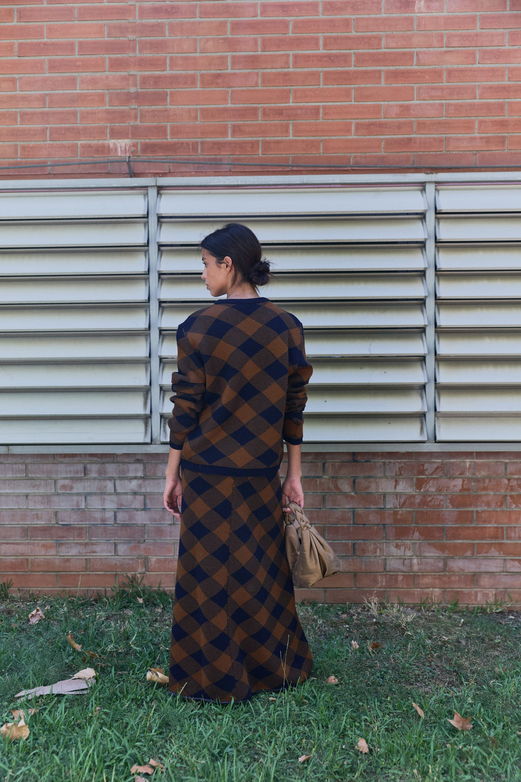 Lupe Crew Neck Argyle