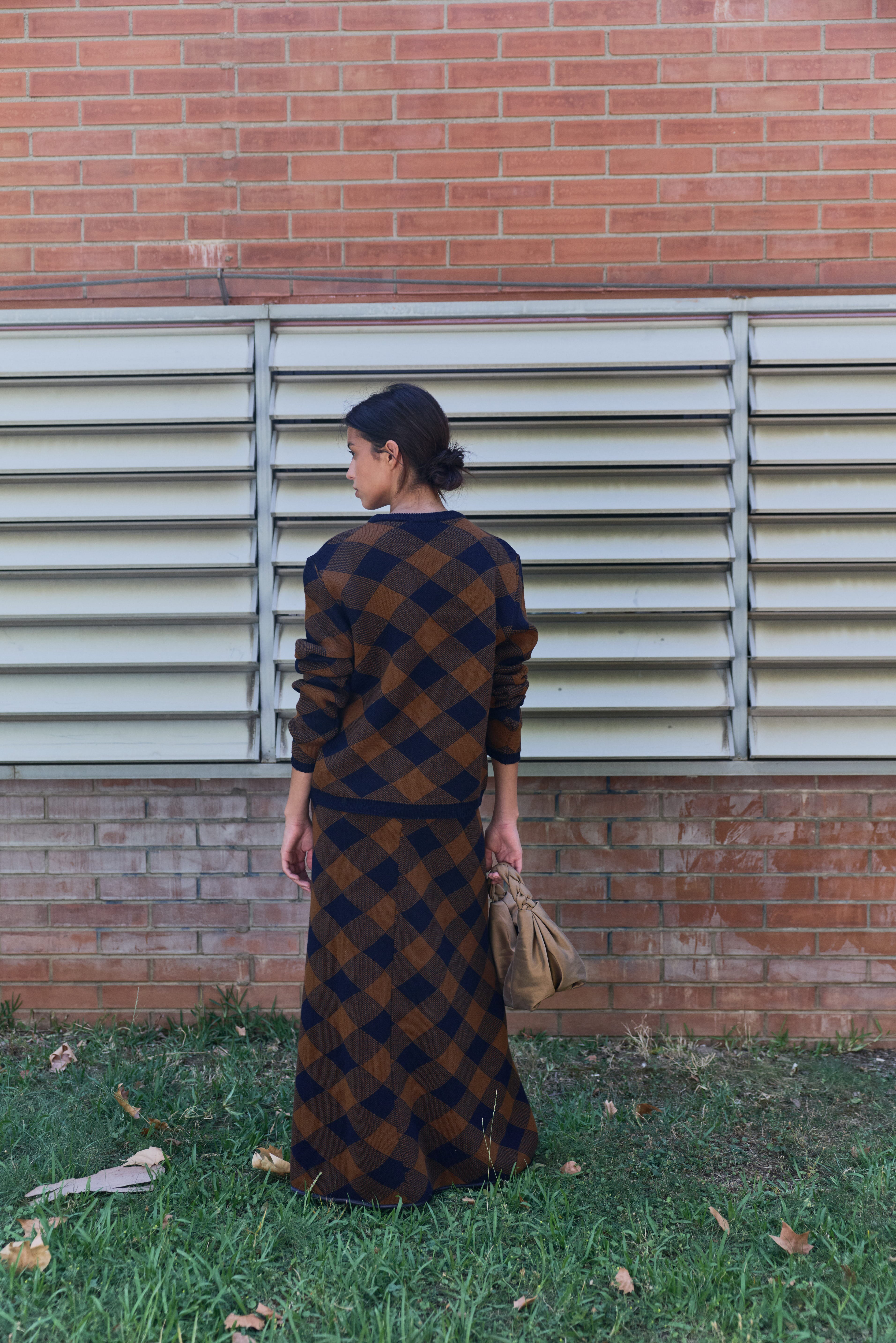 Lupe Crew Neck Argyle