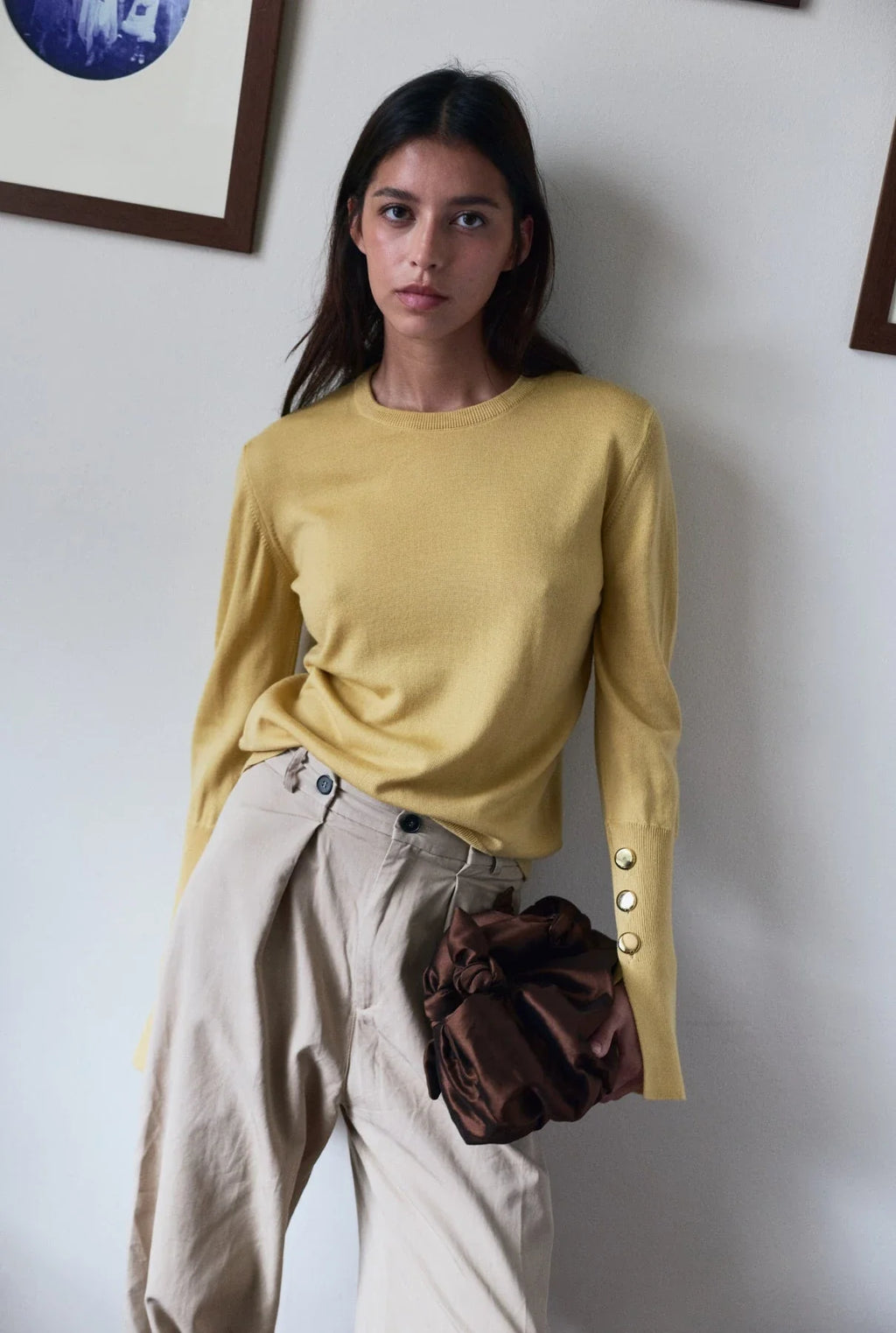 Maru Crew Neck Butter Yellow