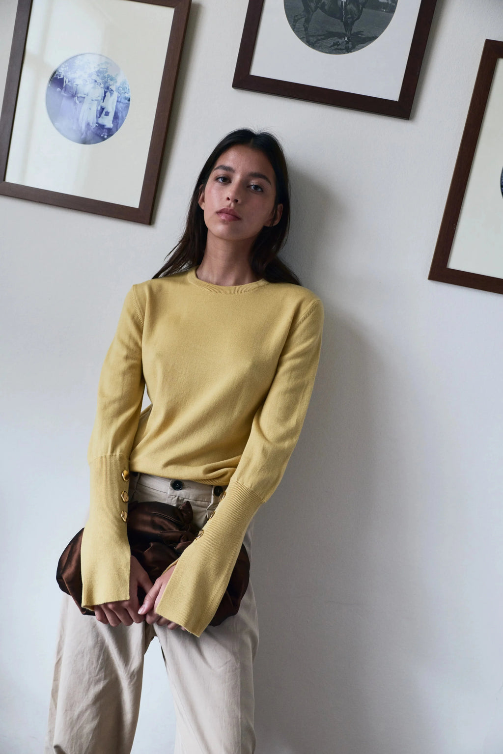 Maru Crew Neck Butter Yellow