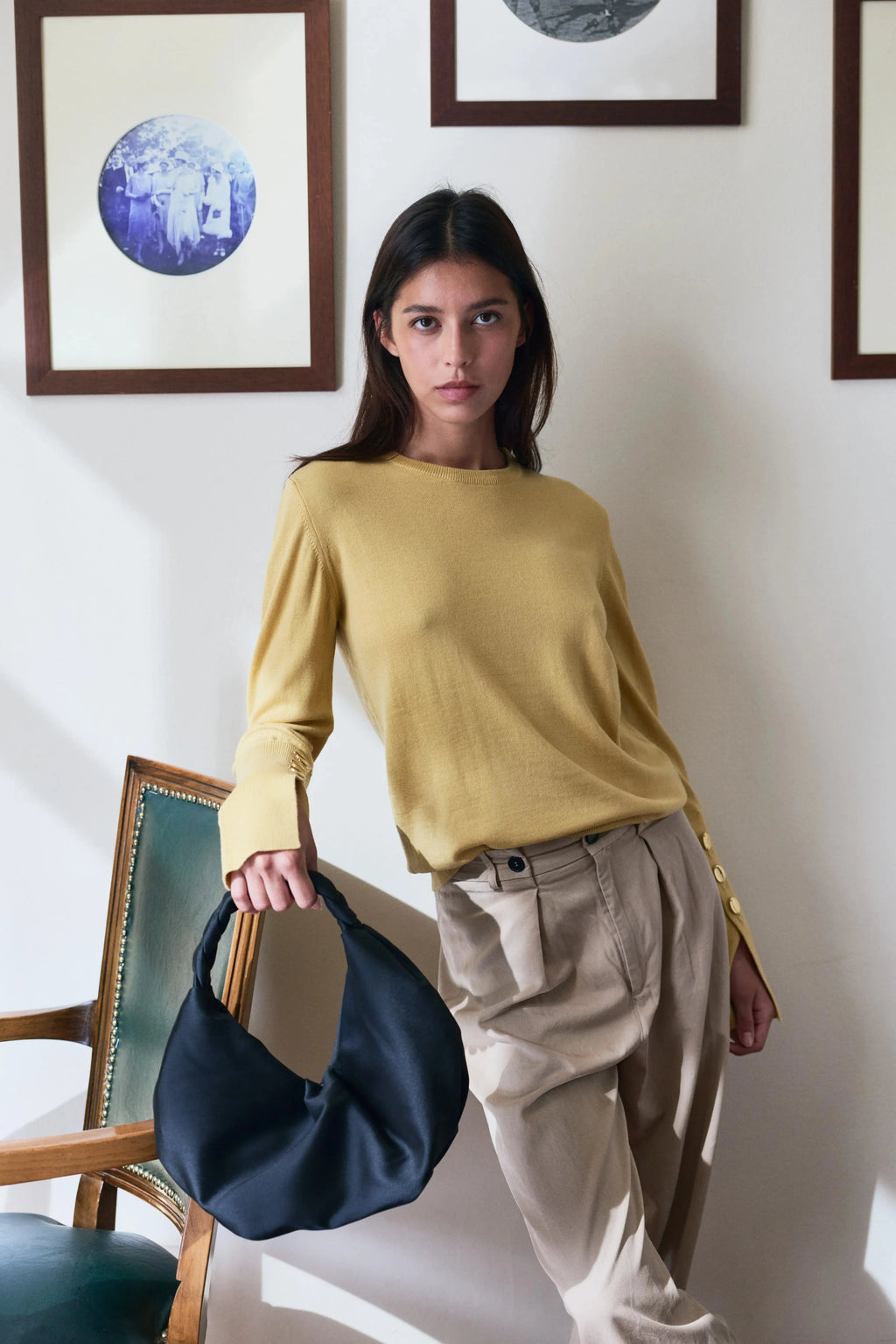 Maru Crew Neck Butter Yellow