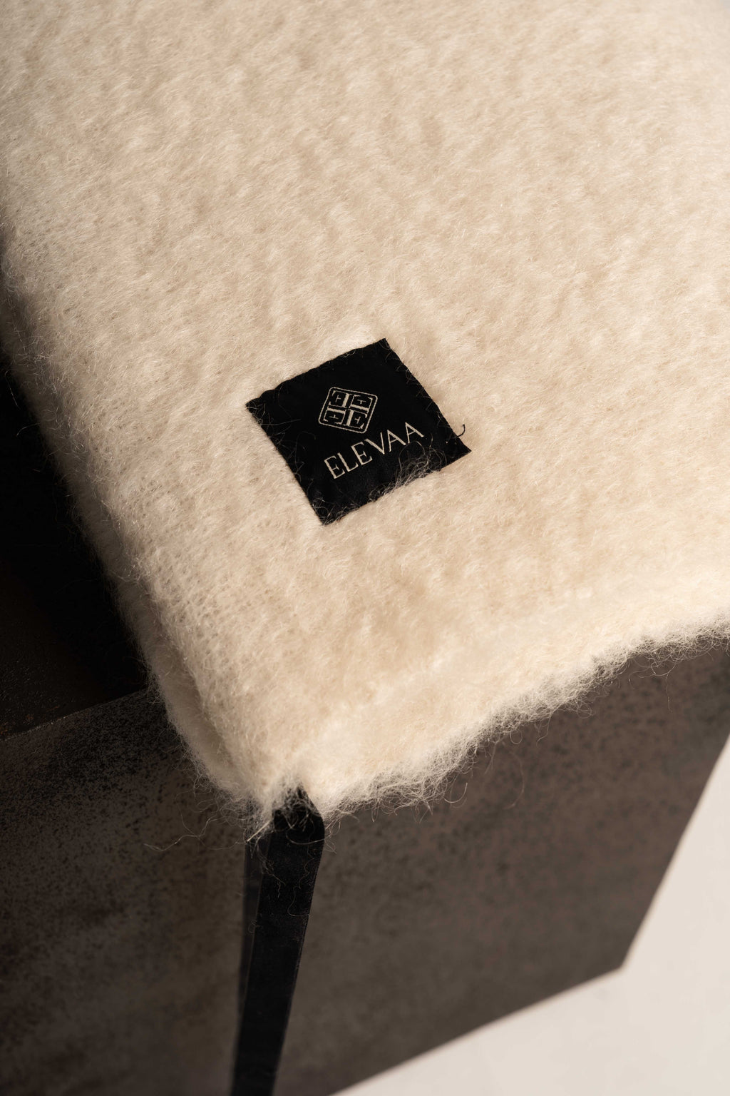 Natural Beige Mohair Balaclava