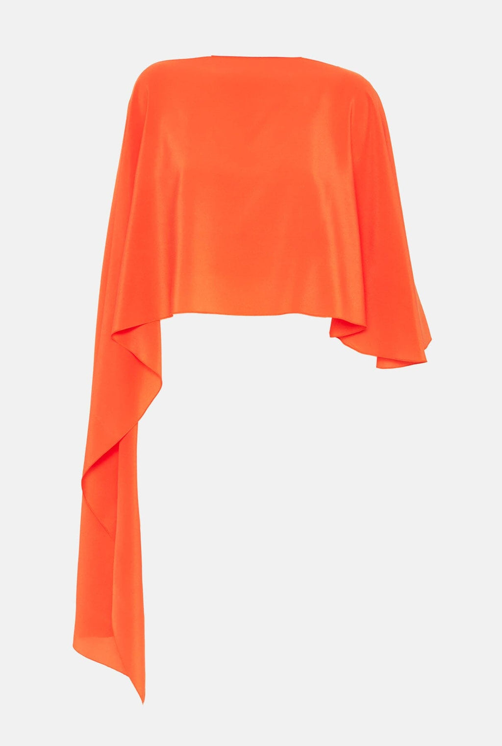 Olga Cape (Mottainai Silk Crepe) Orange