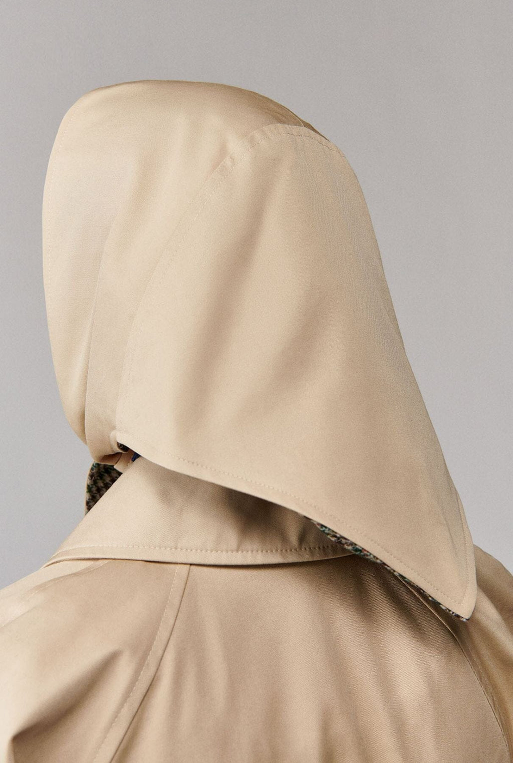 Pañoleta de algodón beige Nara