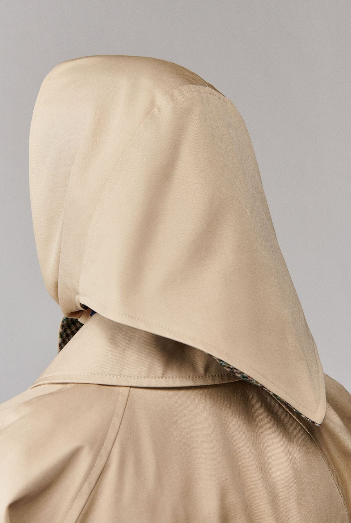 Pañoleta de algodón beige Nara
