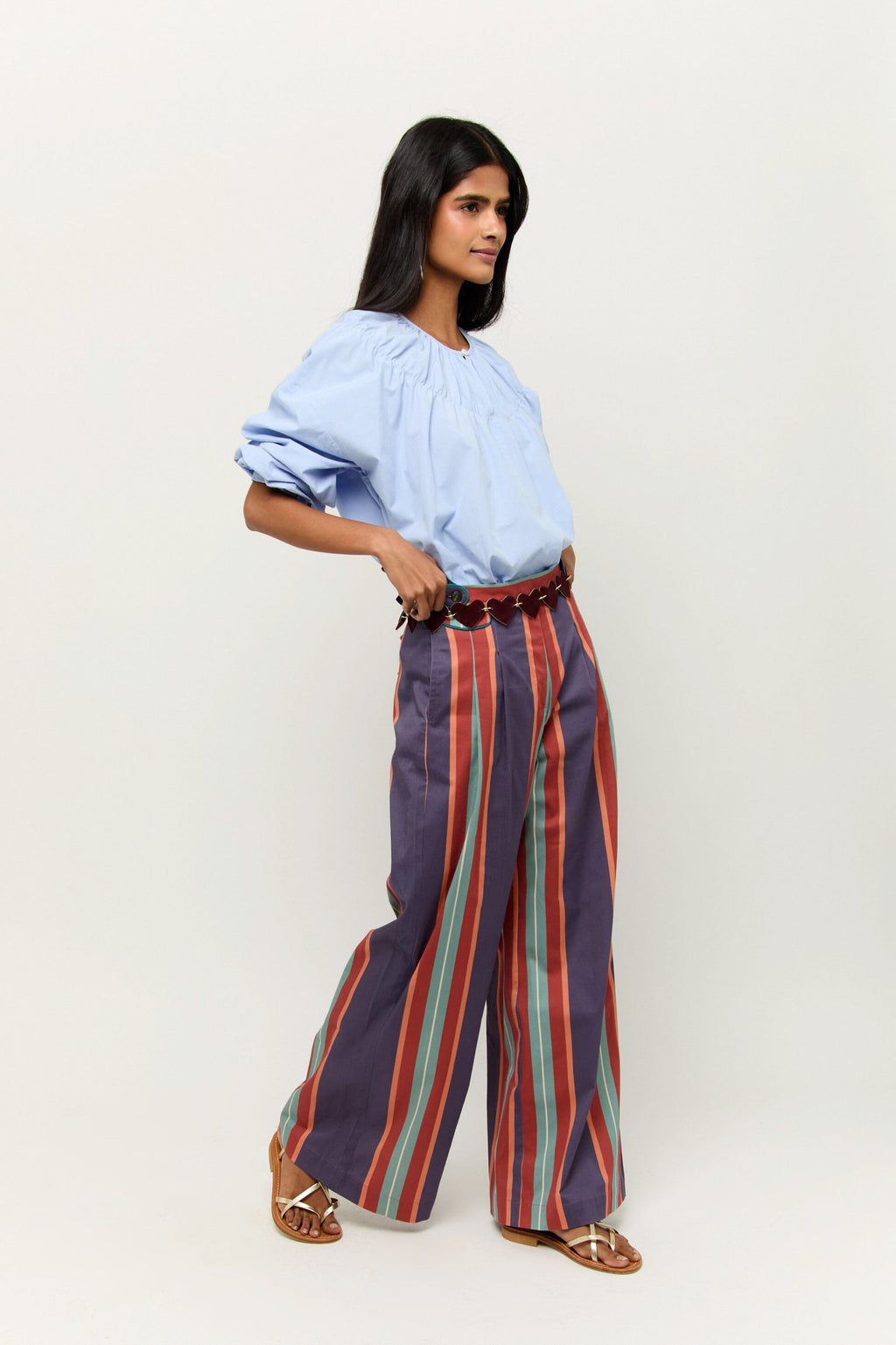 PANTALÓN BAYONA RAYAS AZUL