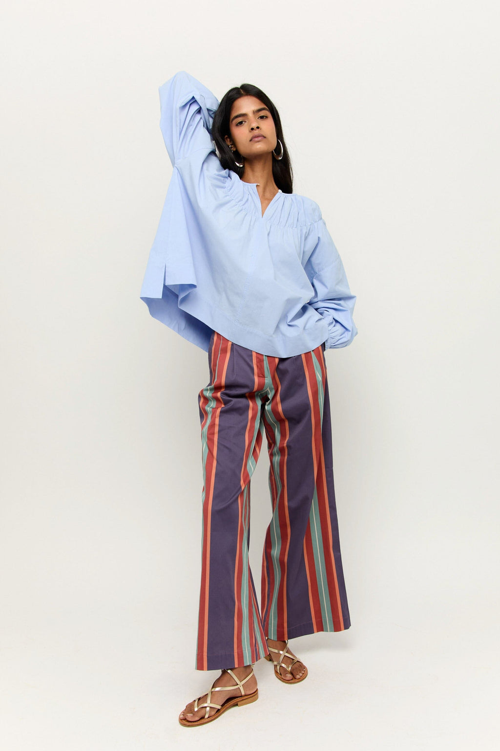 PANTALÓN BAYONA RAYAS AZUL