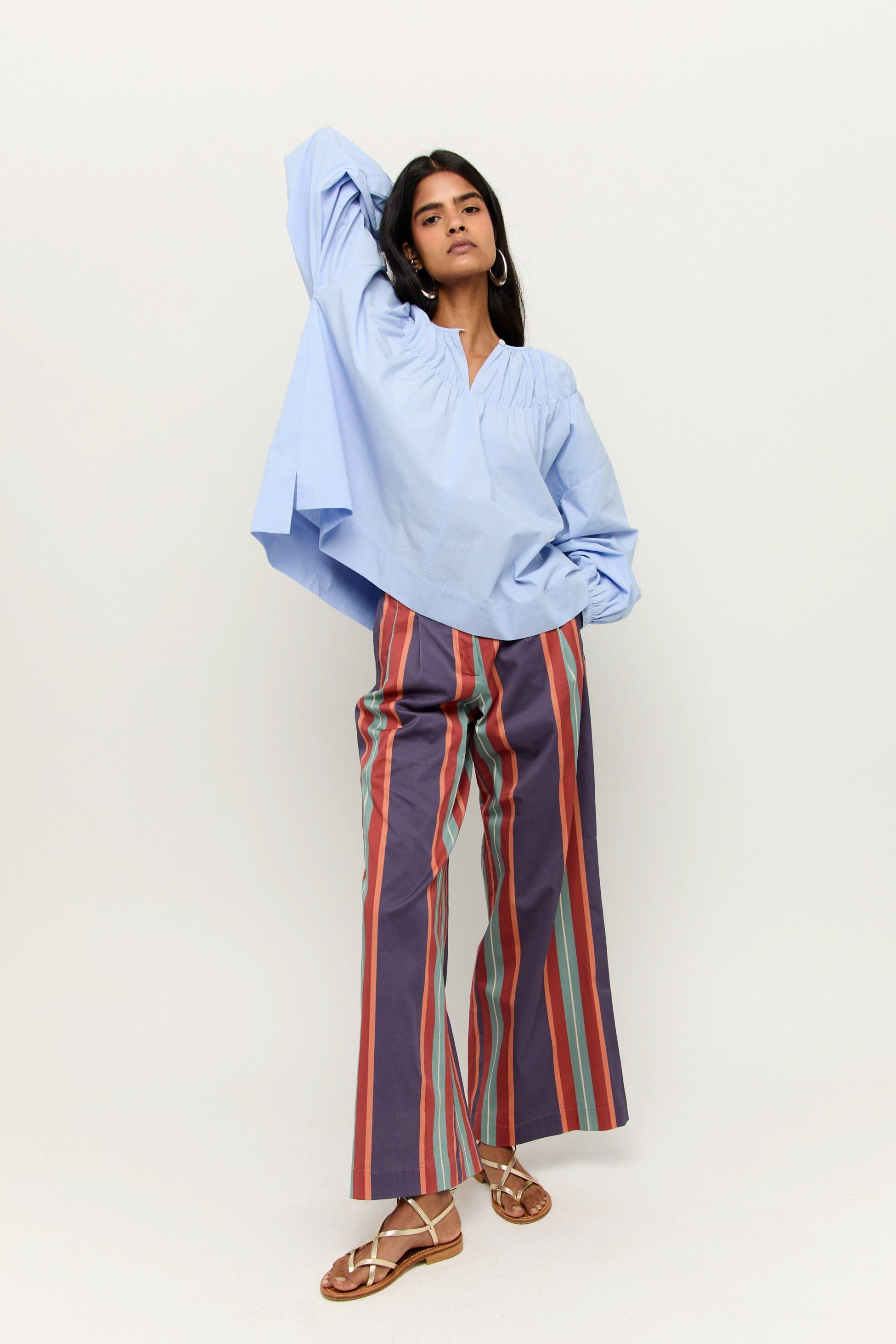 PANTALÓN BAYONA RAYAS AZUL