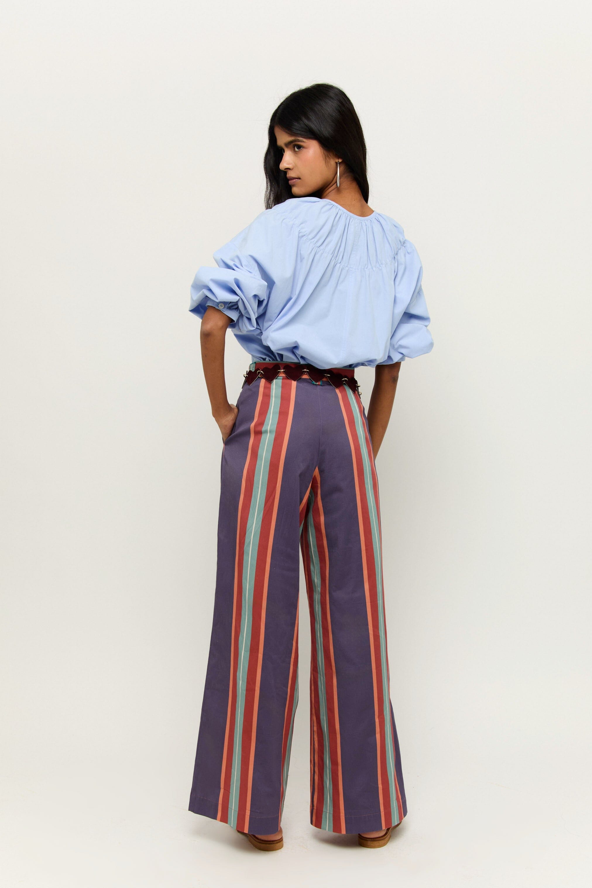 PANTALÓN BAYONA RAYAS AZUL