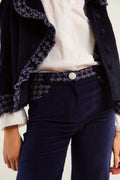 PANTALÓN CARDIN PANA AZUL