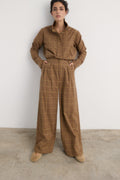 Pantalón Frank cuadro beige