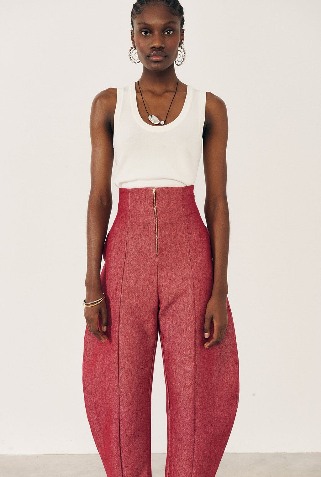 Pantalon globo rojo