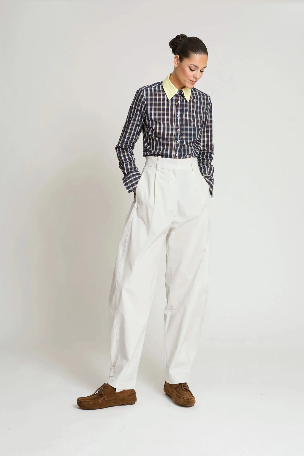 PANTALON IVES BLANCO ROTO