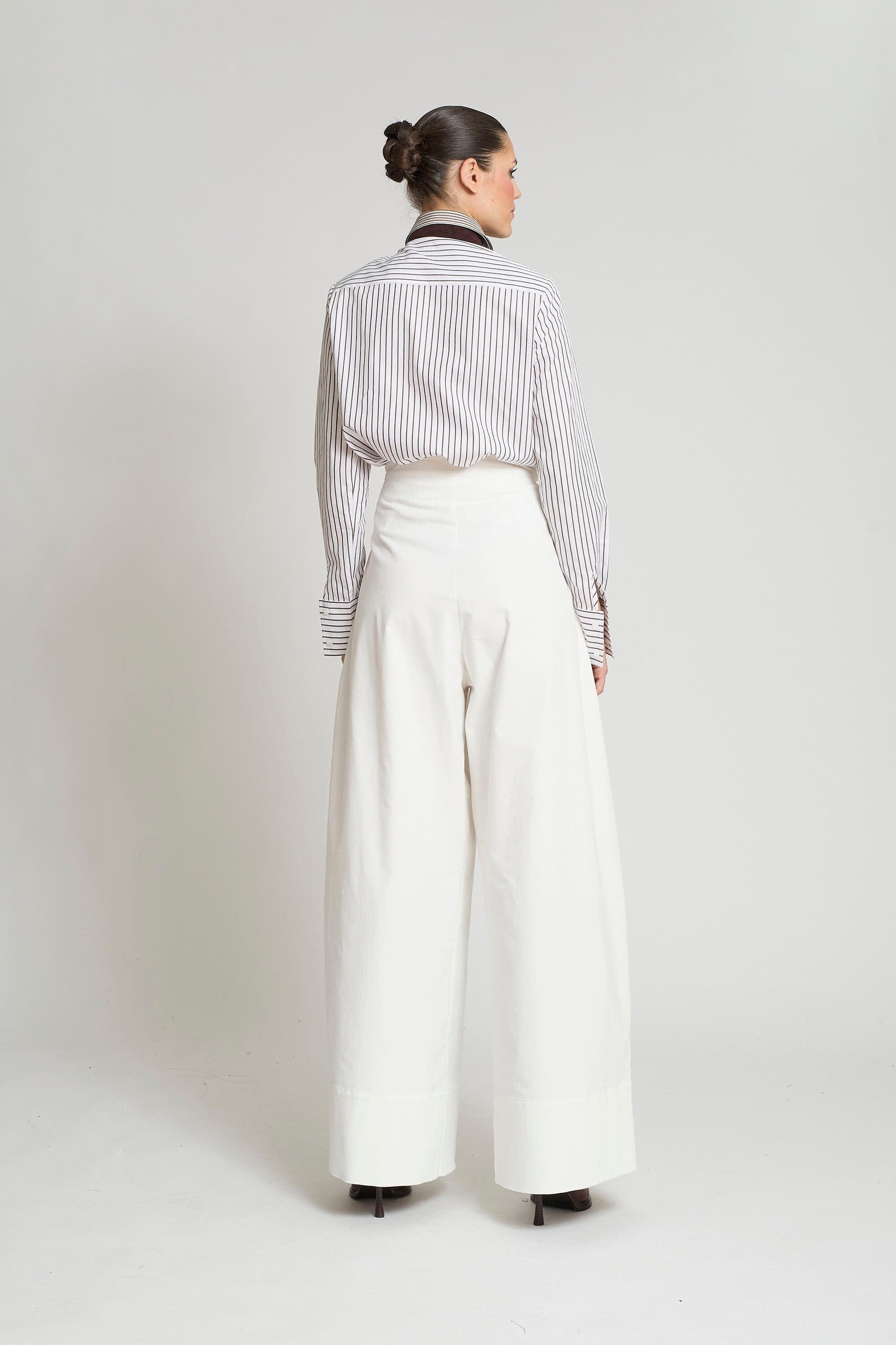 PANTALON MOSCU VELVETON CREMA
