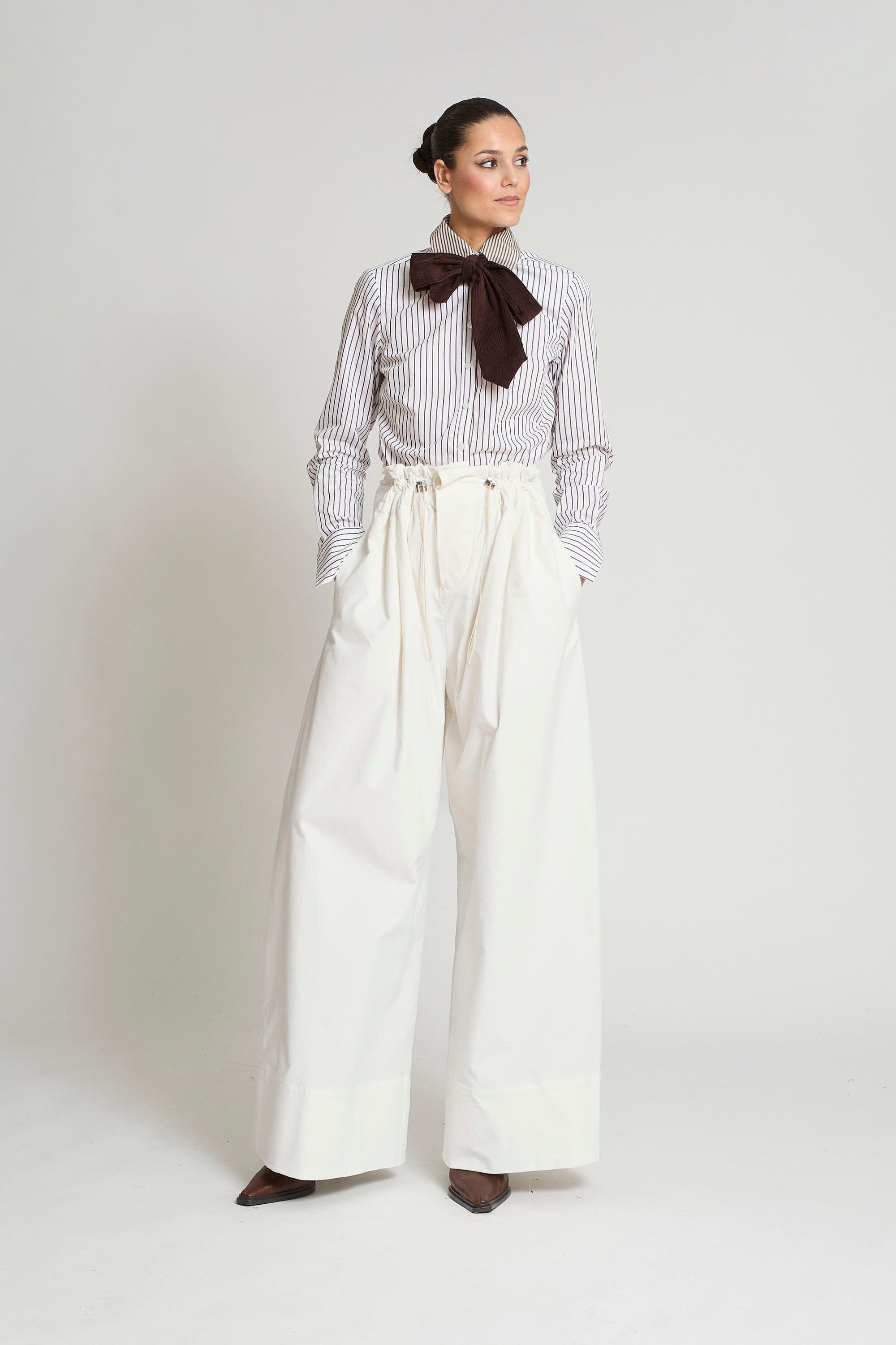 PANTALON MOSCU VELVETON CREMA