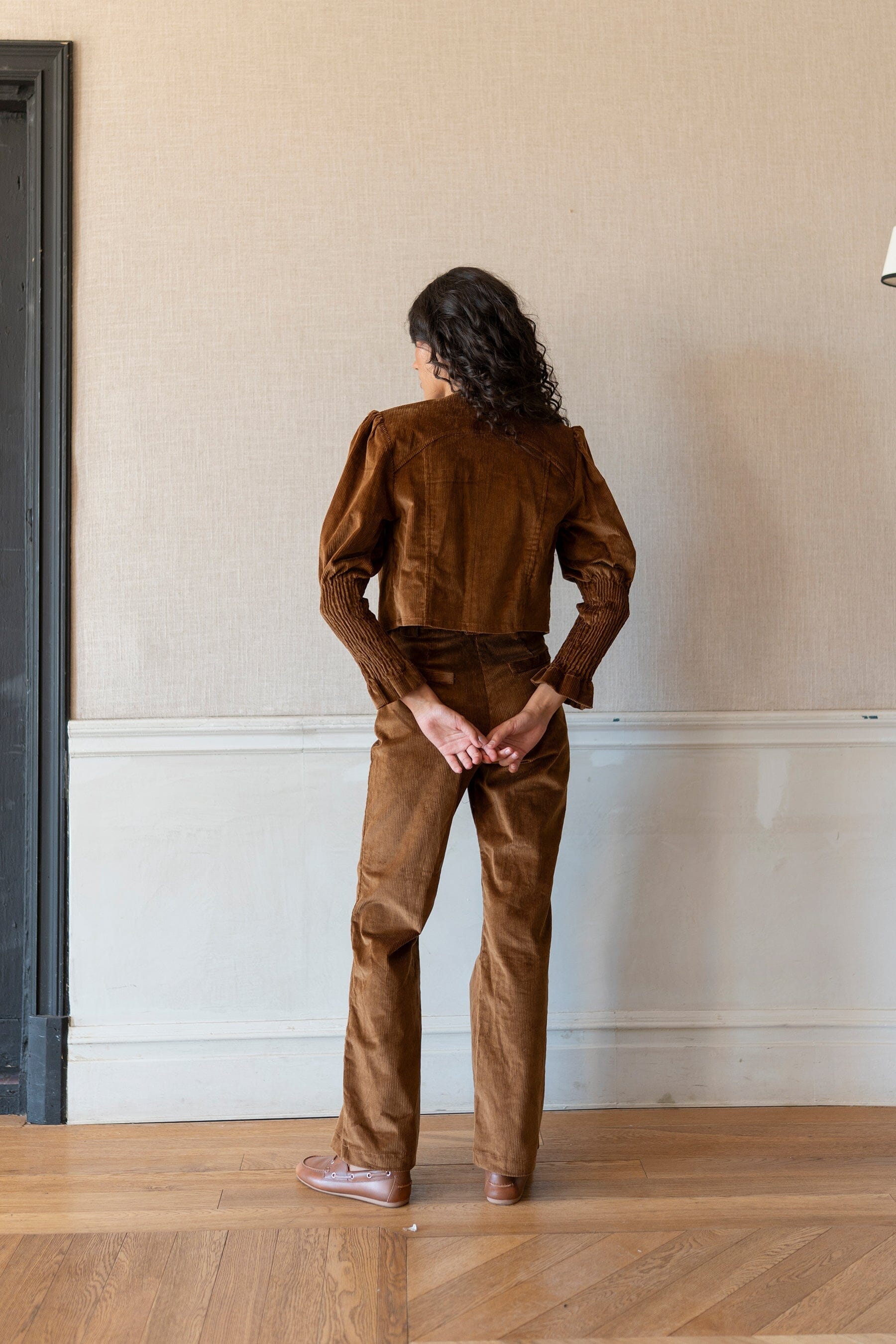 Pantalón pana marrón
