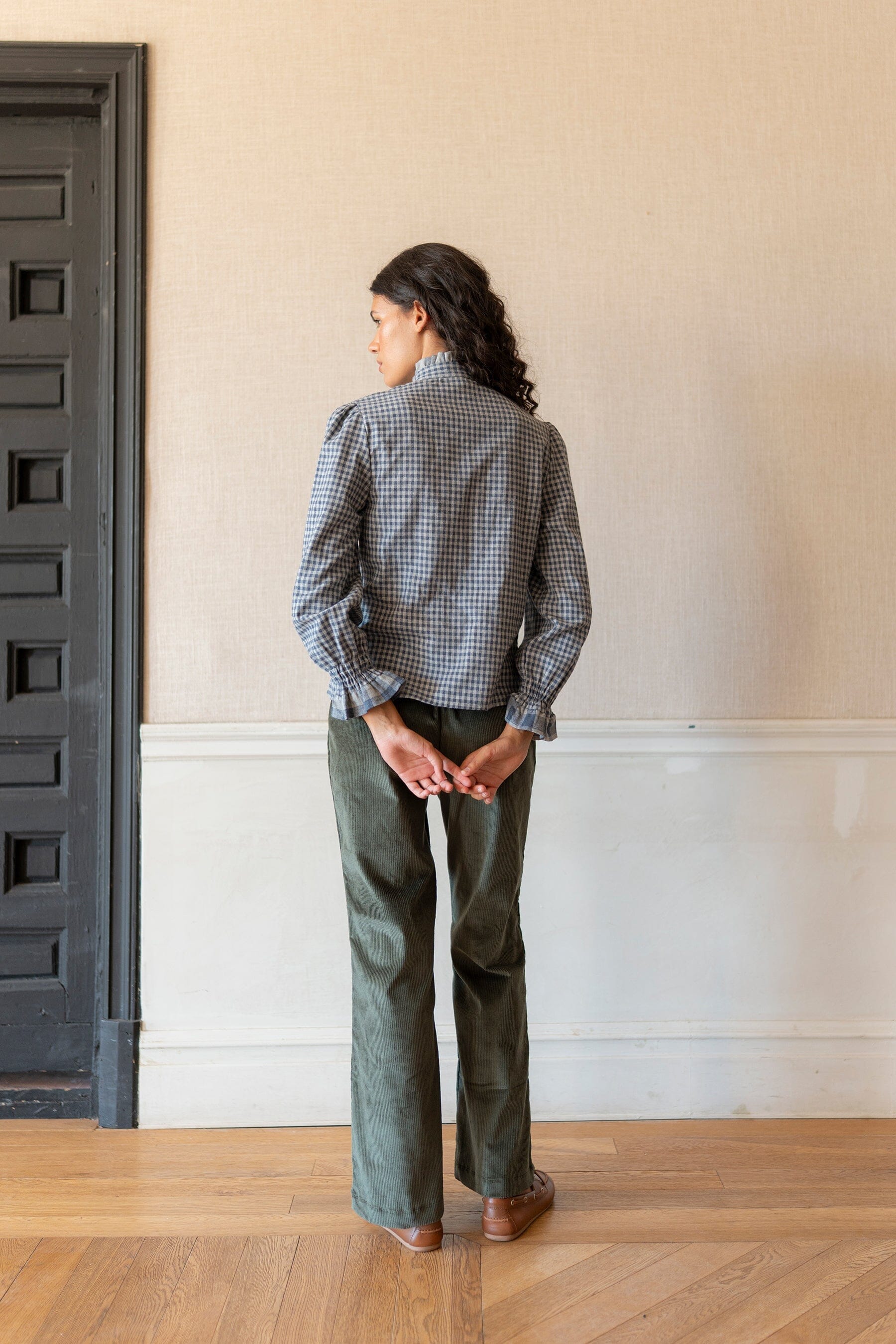 Pantalón pana verde