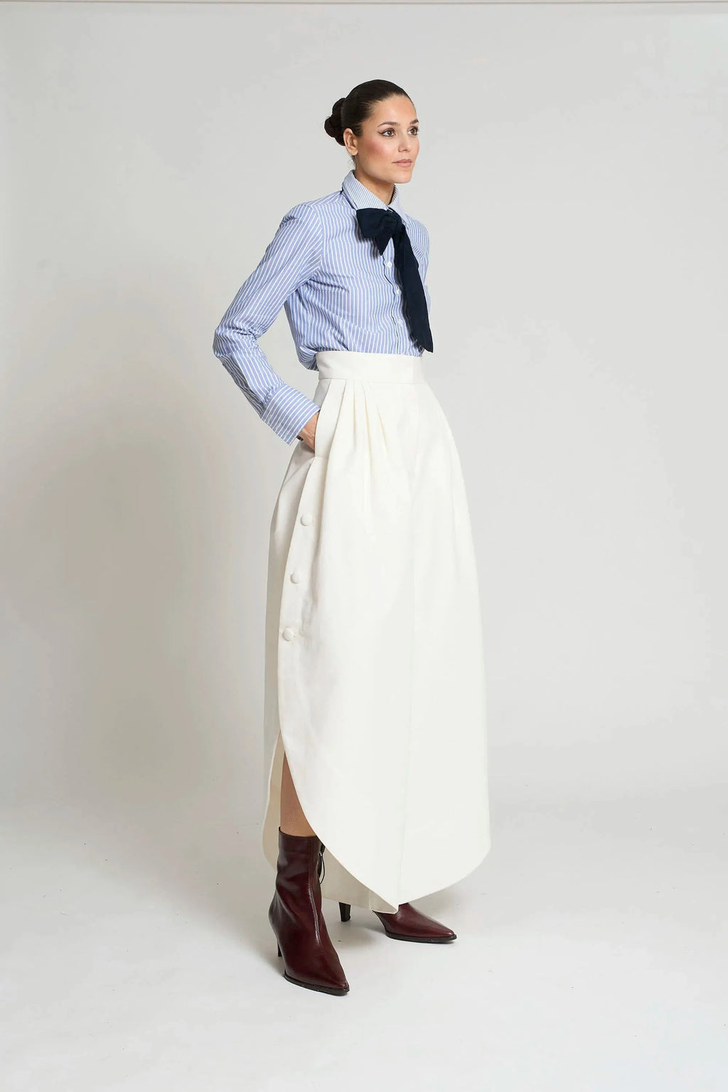 PANTALON TULIPAN BLANCO ROTO
