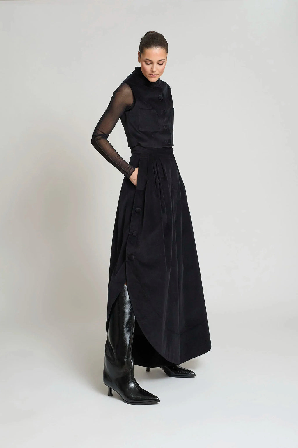 PANTALON TULIPAN NEGRO