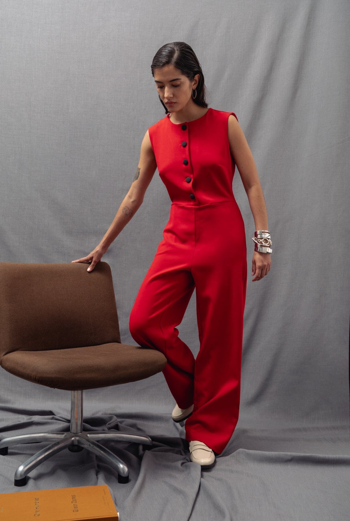 Pantalones Adela rojo
