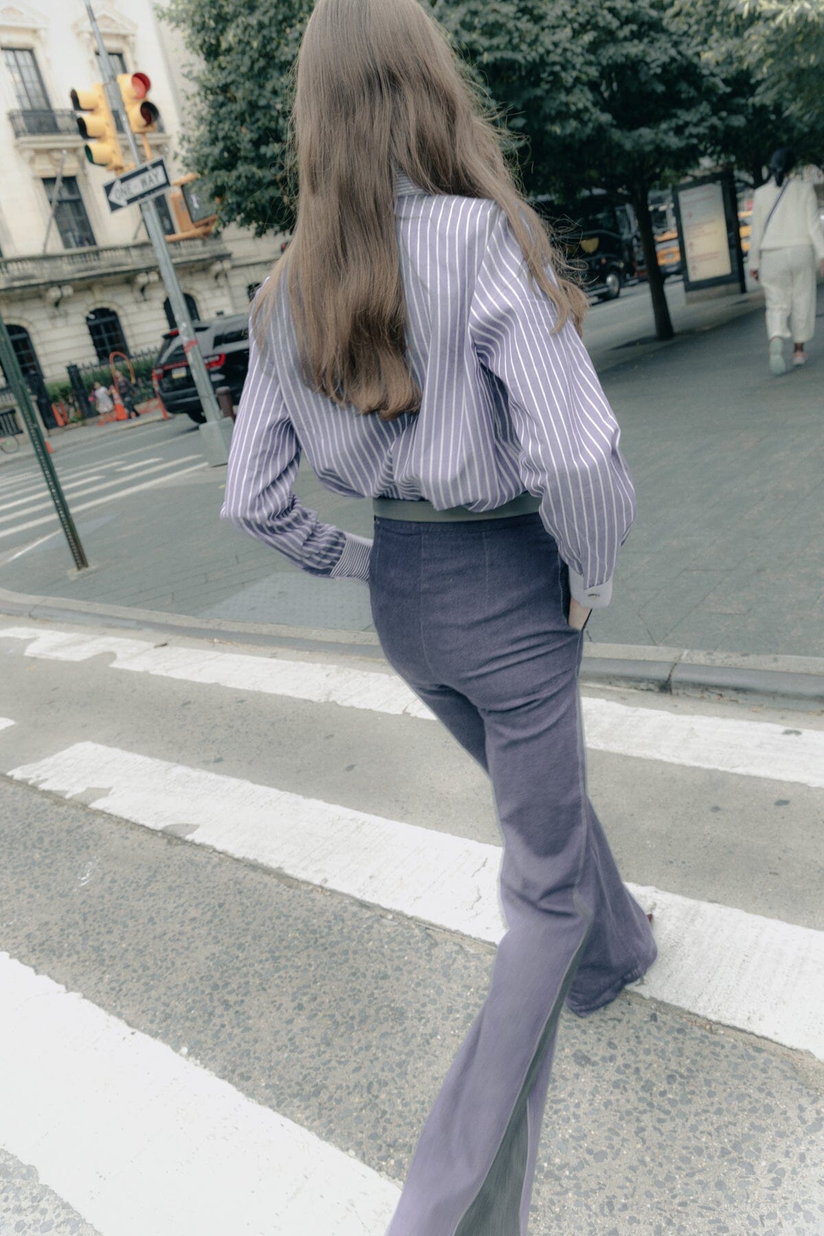 Pantalones Icíar denim slim marino