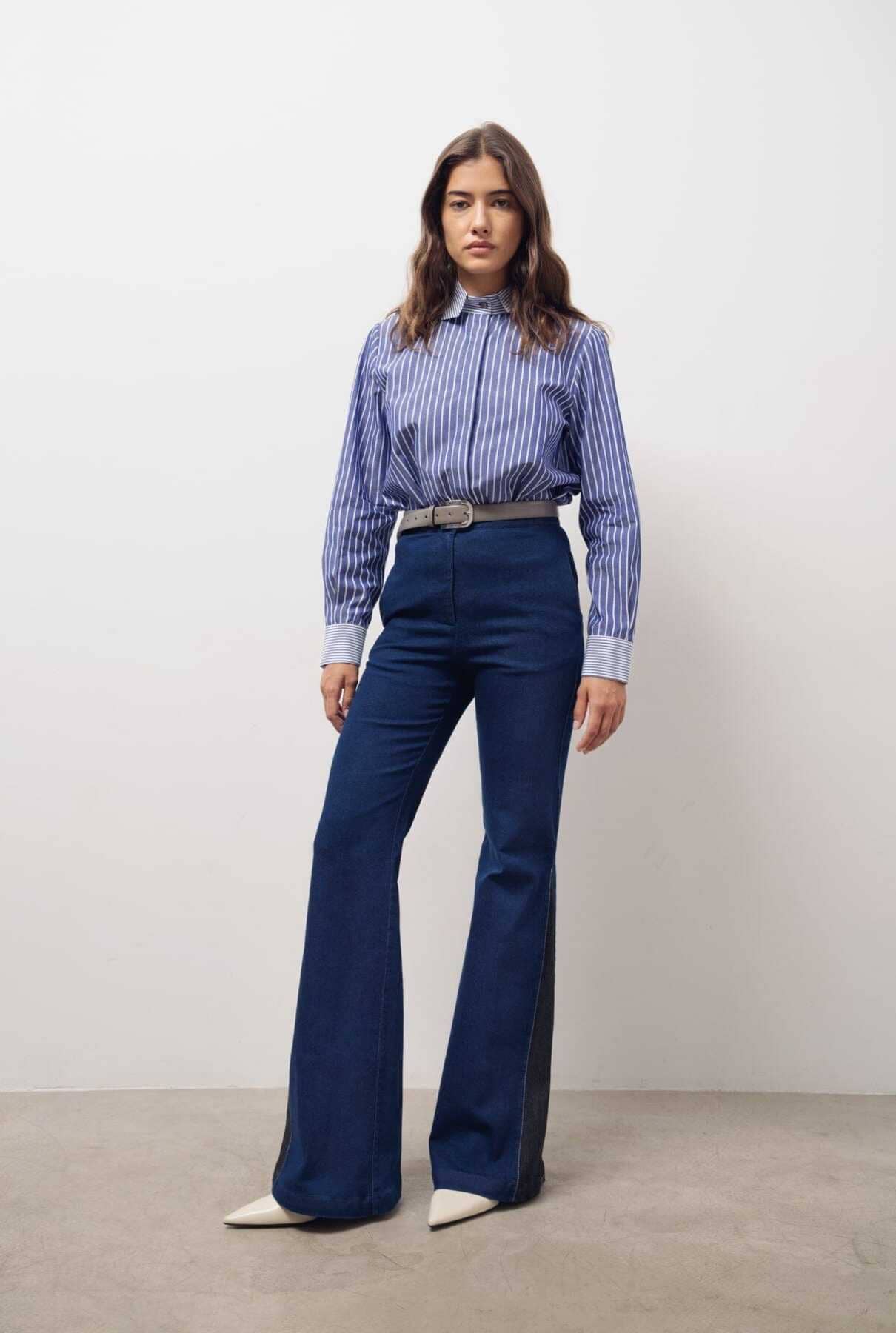 Pantalones Icíar denim slim marino