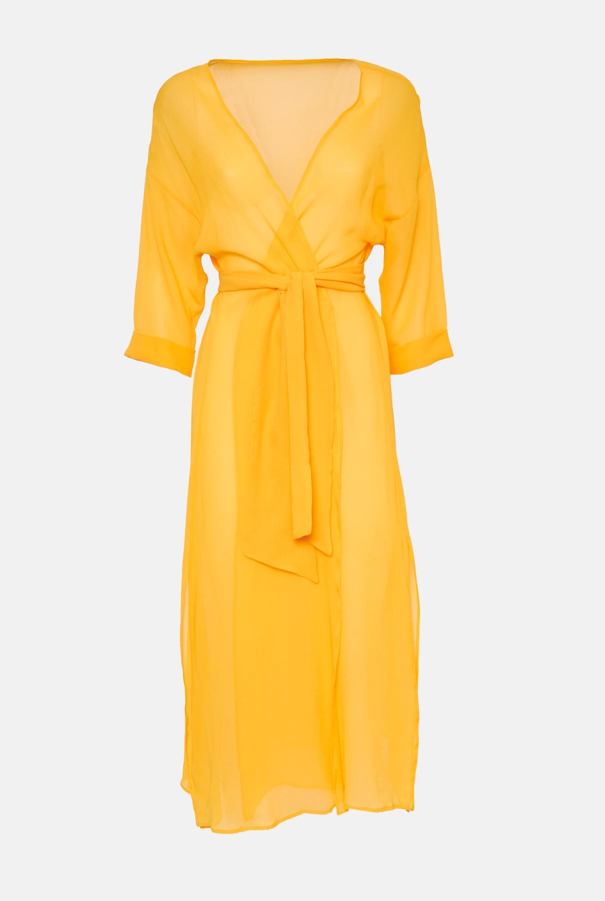 Abrigo Persefone seda - amarillo