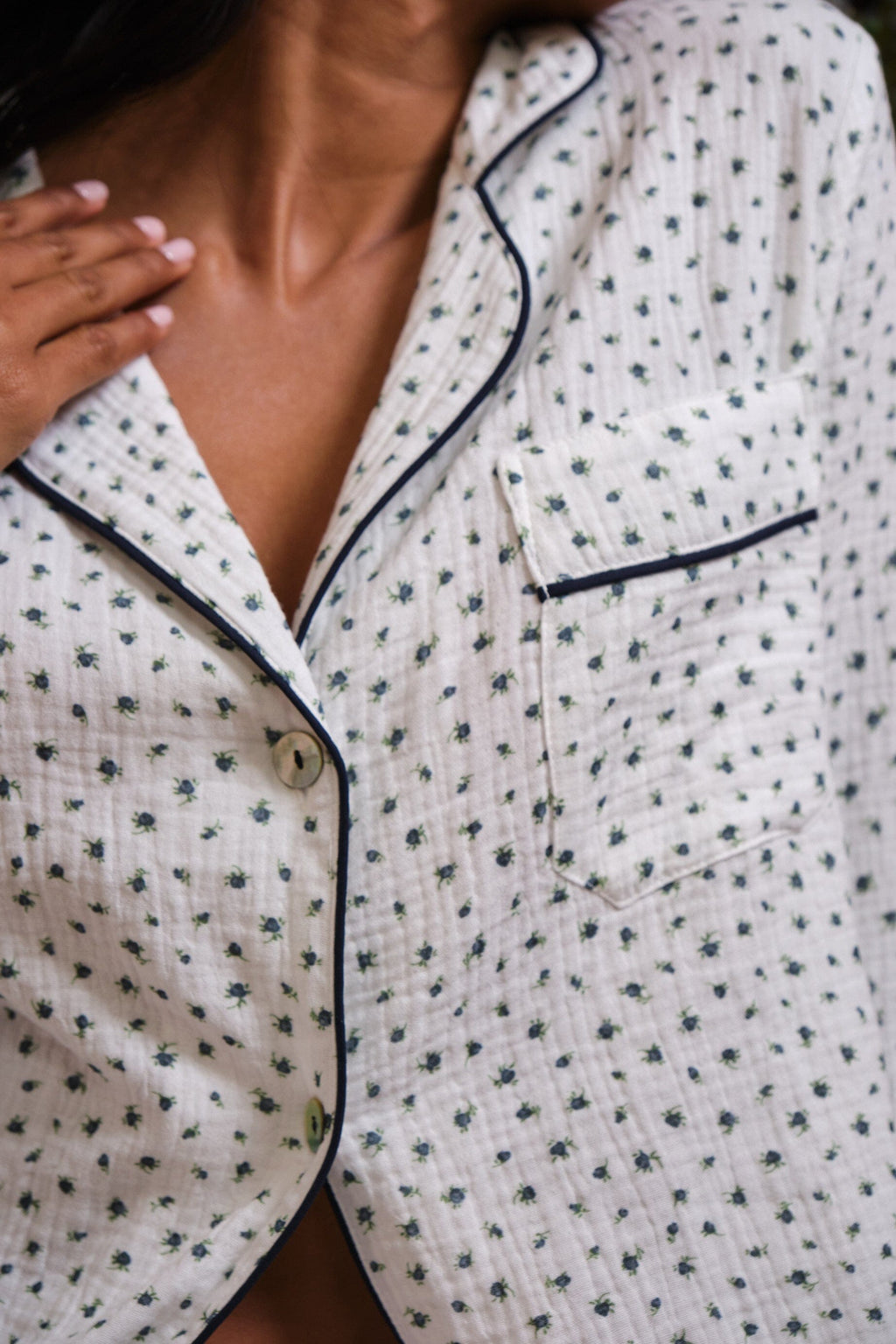 Pijama Largo Bambula Flores Silvestres