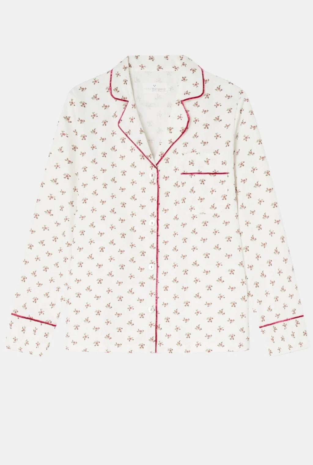 Pijama Mujer Burgundy Flowers