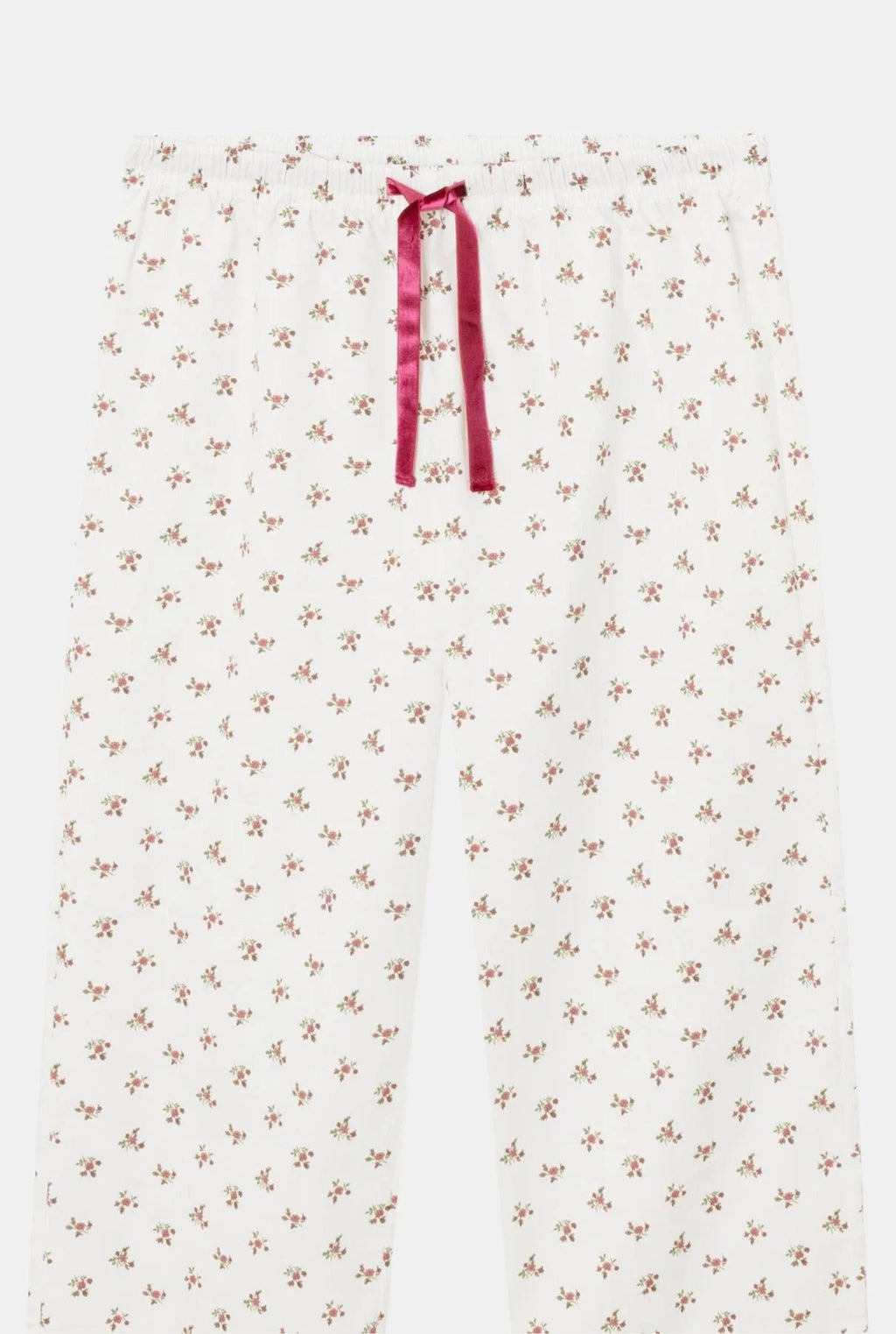 Pijama Mujer Burgundy Flowers