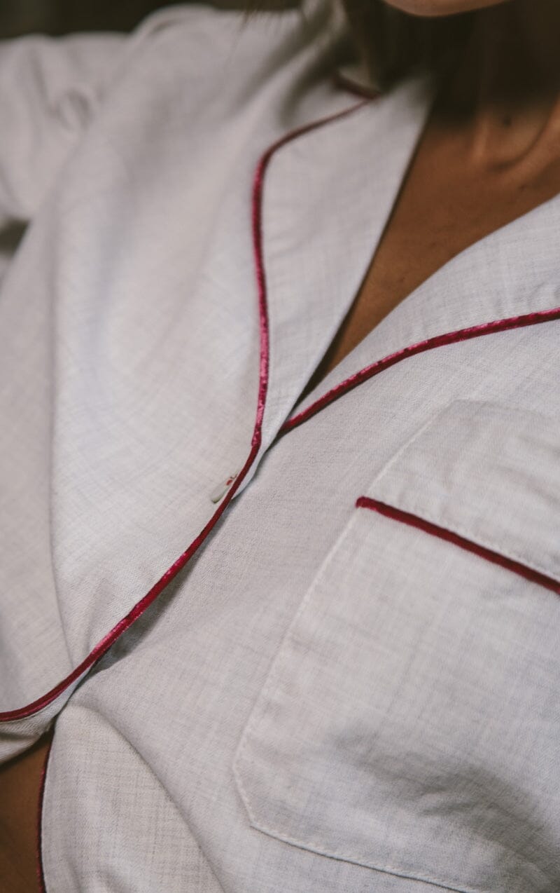 Pijama Mujer Velvet Rosé