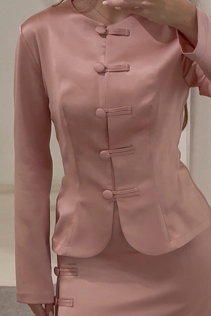 PINK SILK JACKET