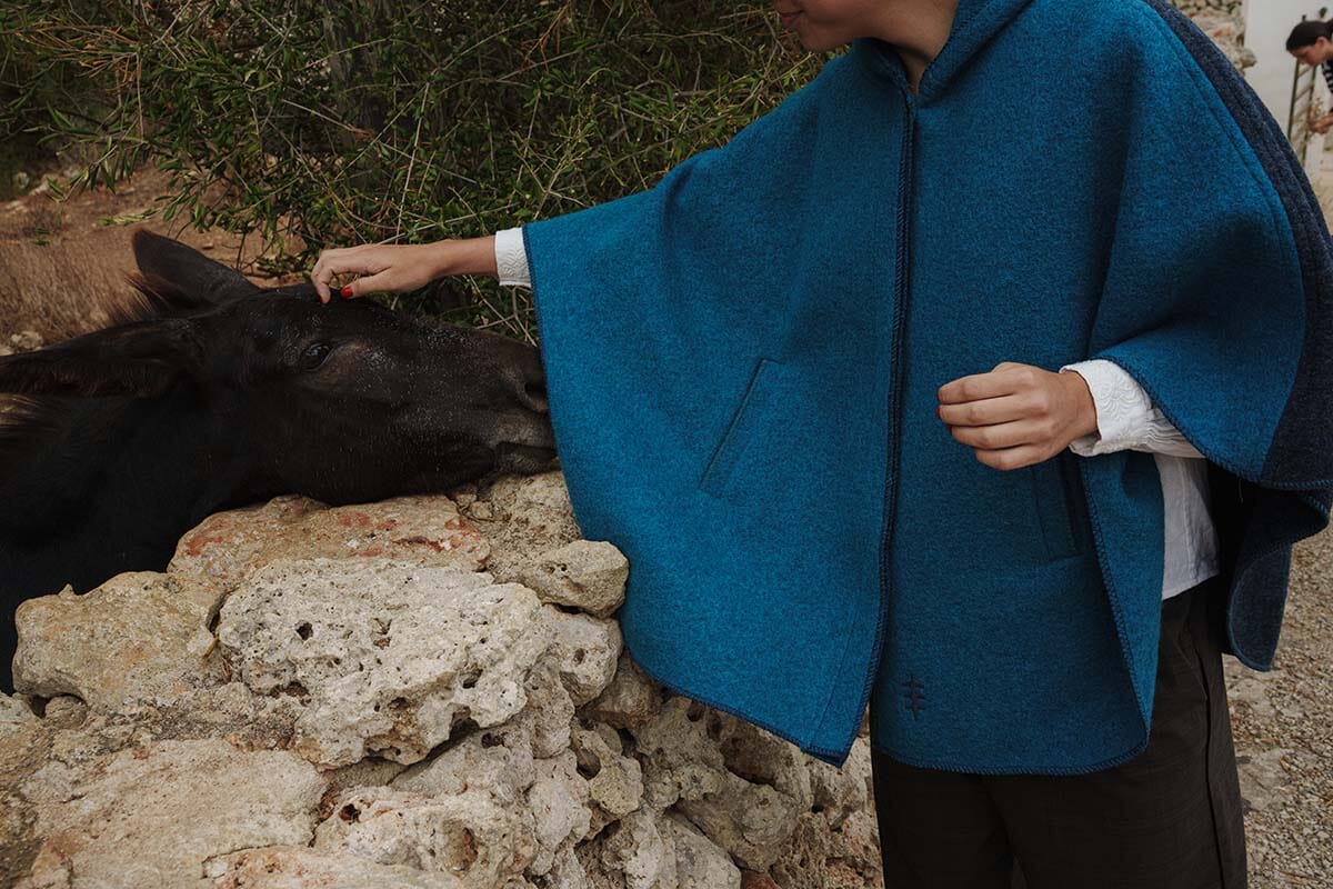 PONCHO MUR BLUISH