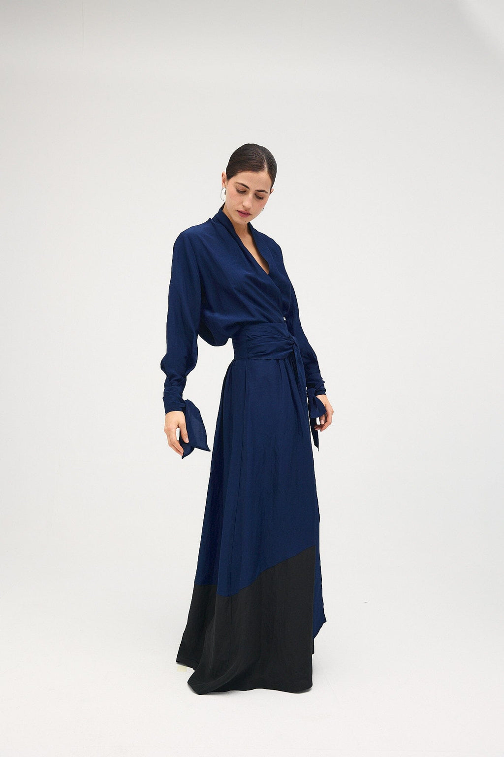 PREORDER Falda Leandra Bicolor Marino