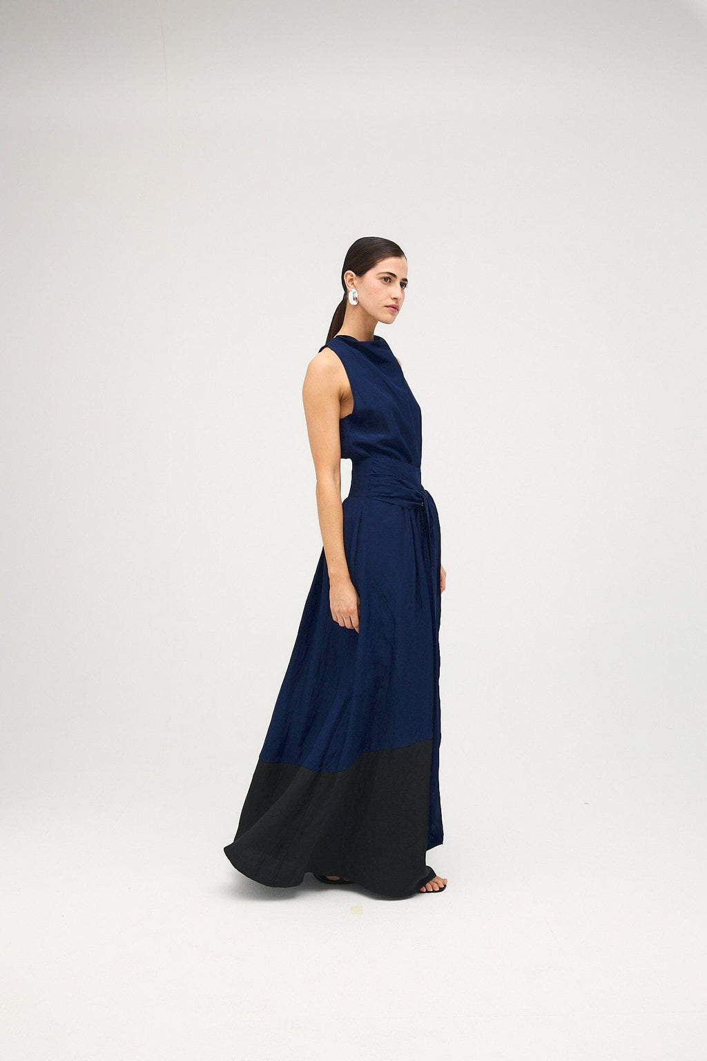PREORDER Falda Leandra Bicolor Marino
