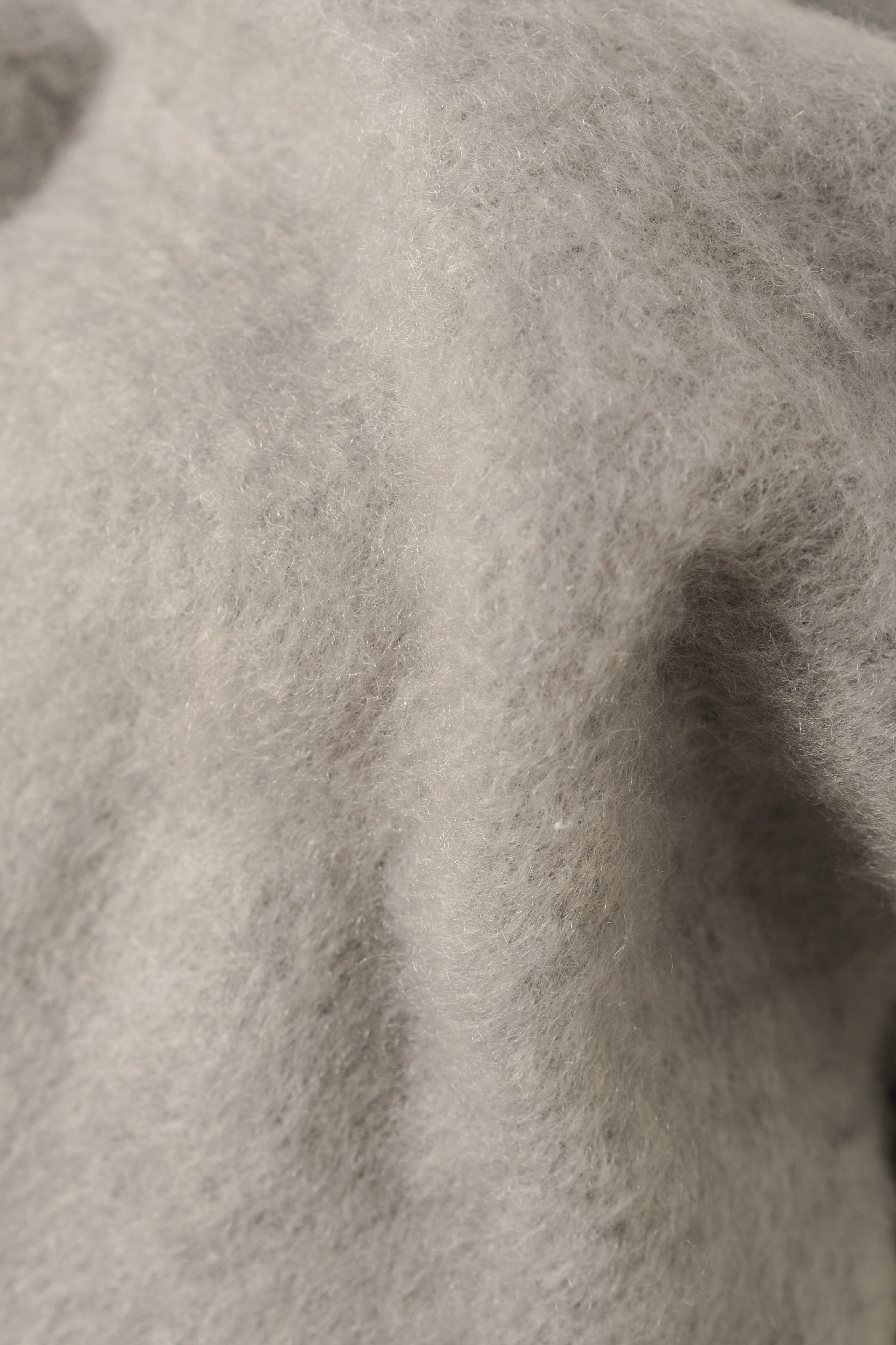 Soft Grey Mohair Scarf