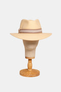 Sombrero Ala 8 Crudo y Marrón