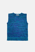 Teddy vest blue