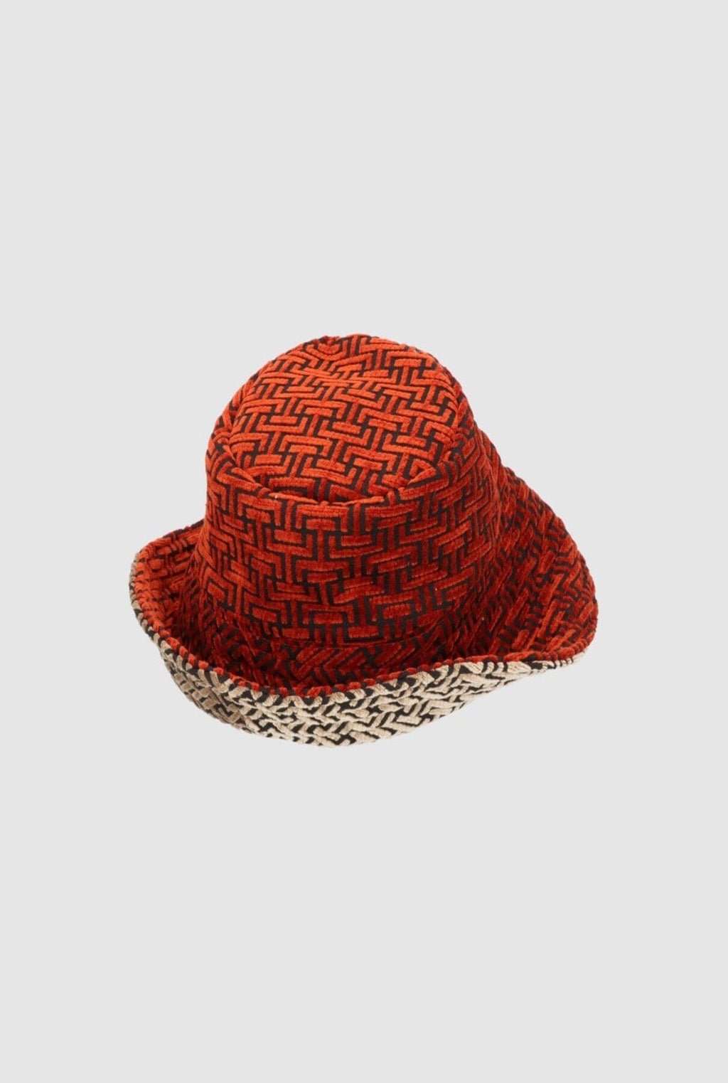 Tetrix Hat Red‑Taupe