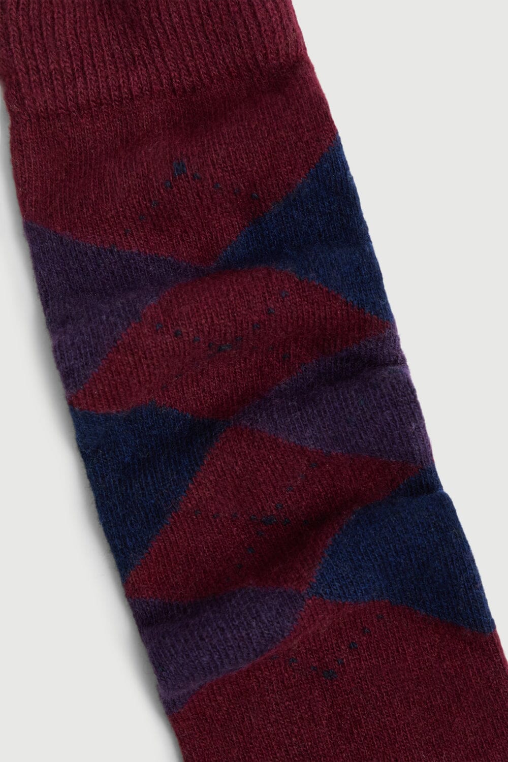 The Argyle Socks Burgundy