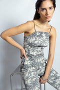 Top Bustier Josefina Toile de Jouy