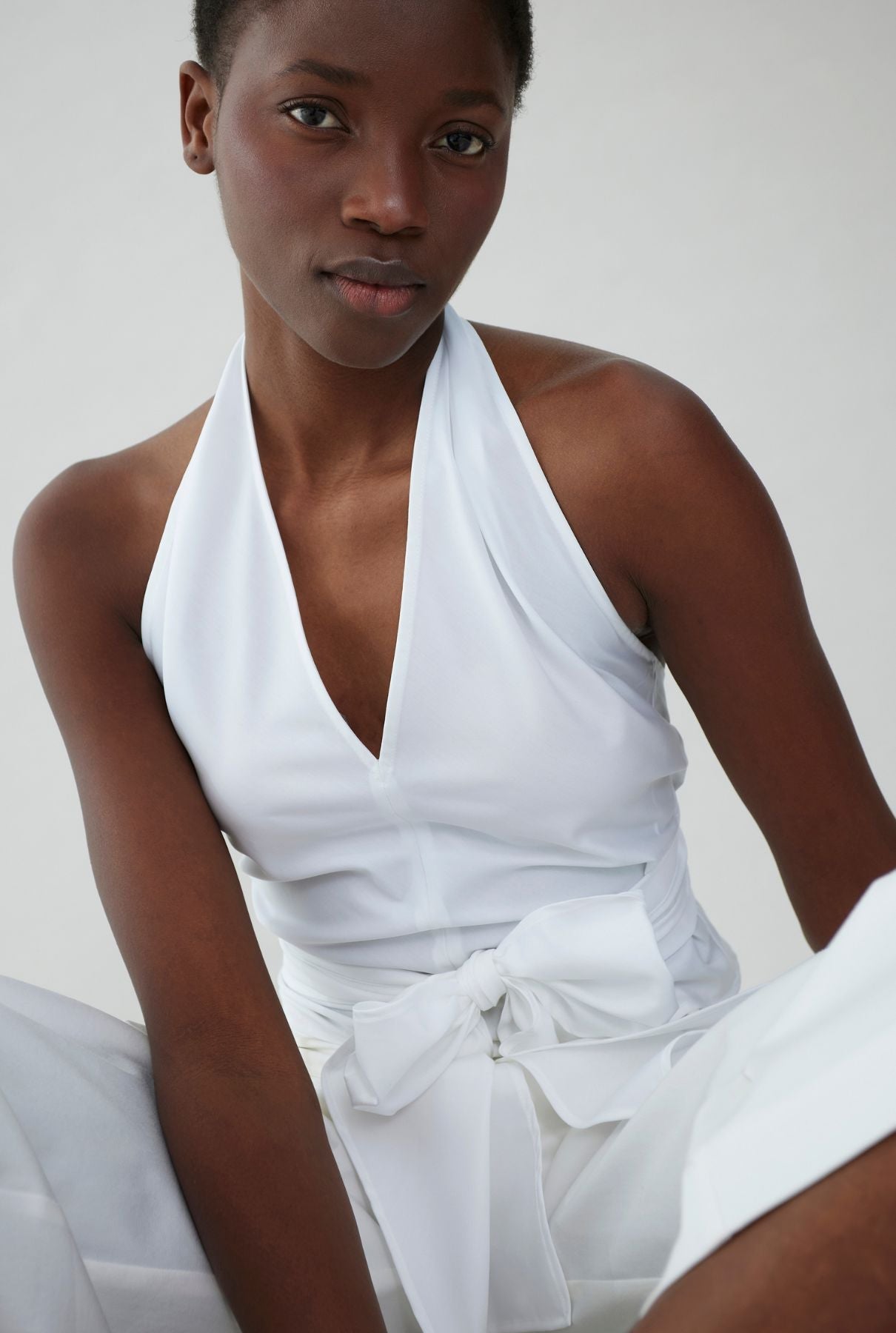 Top with front tie