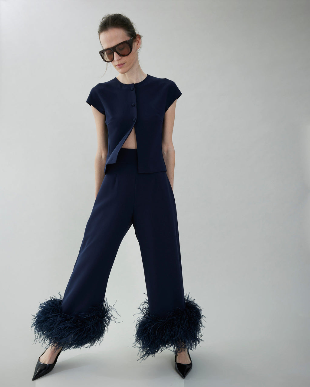 Top with kimono sleeve