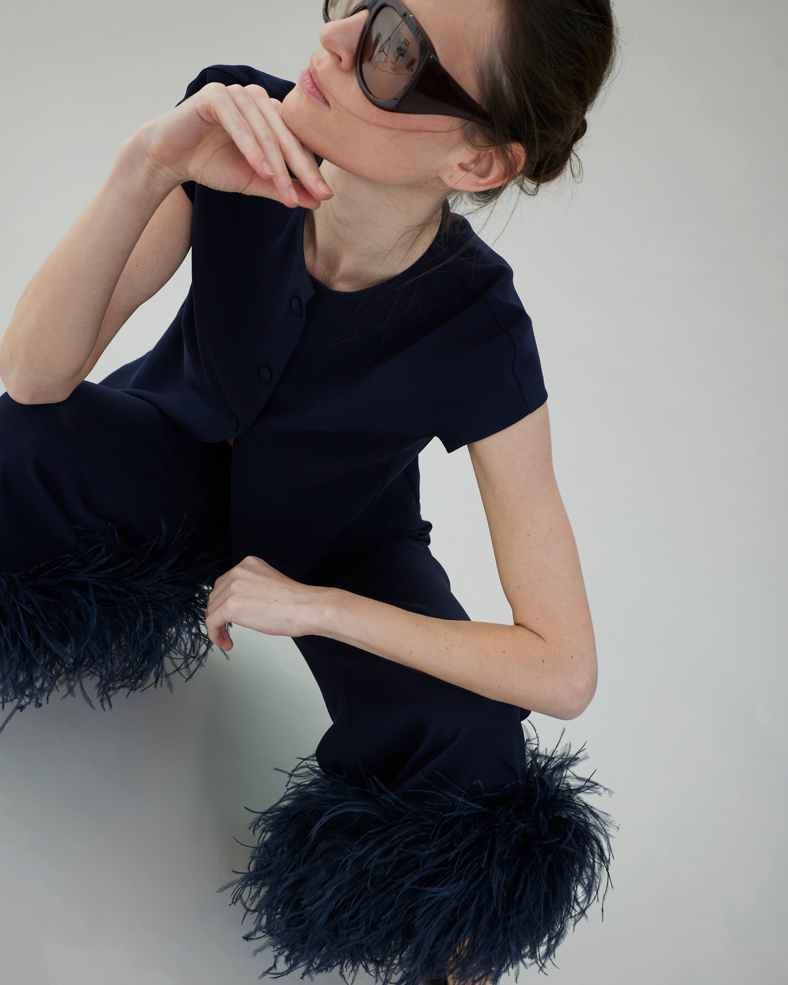 Top with kimono sleeve