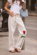 Vaqueros de la rosa Blancos