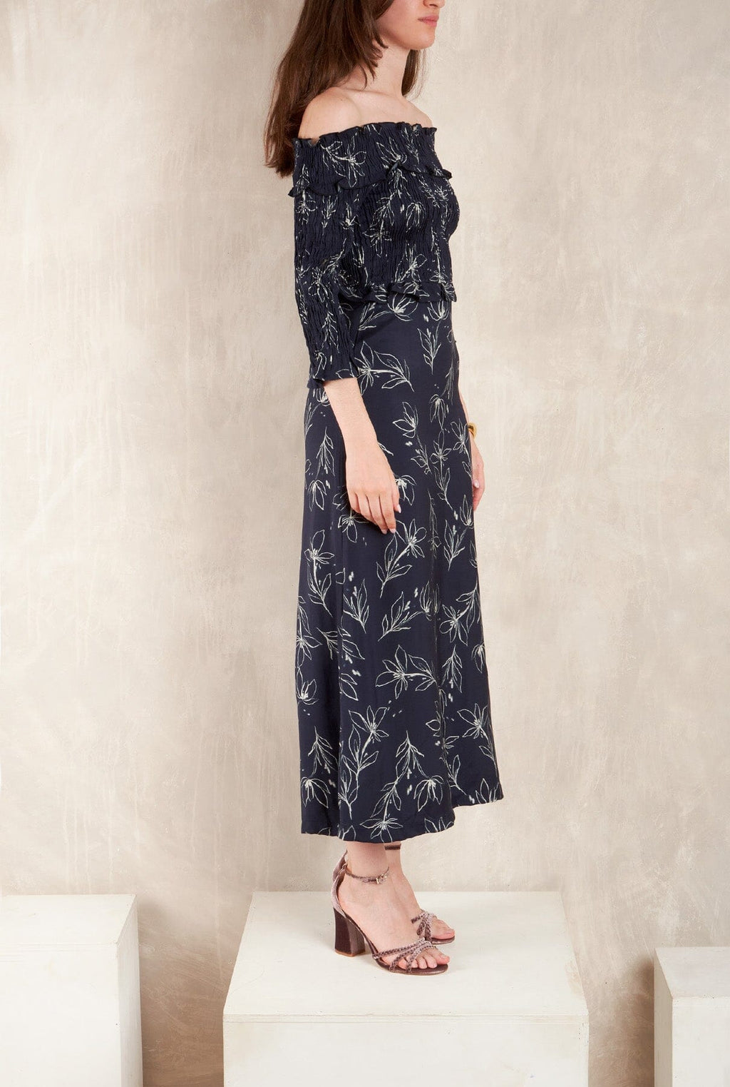 Vestido Bardot Lac