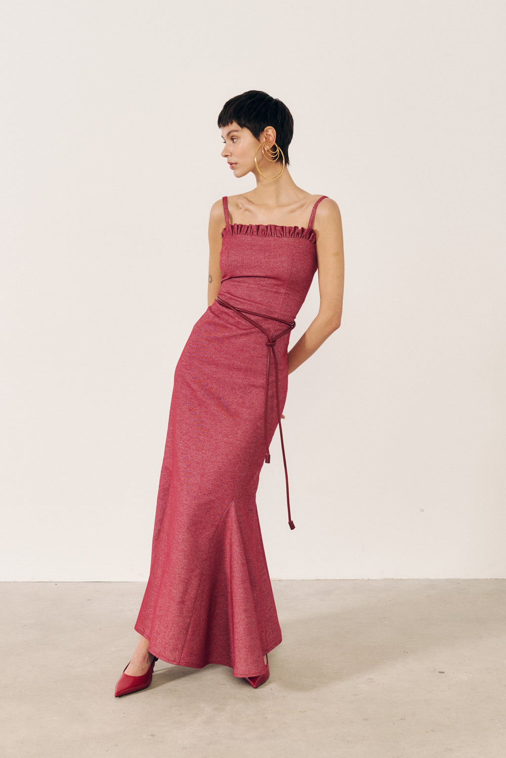 Vestido de godets