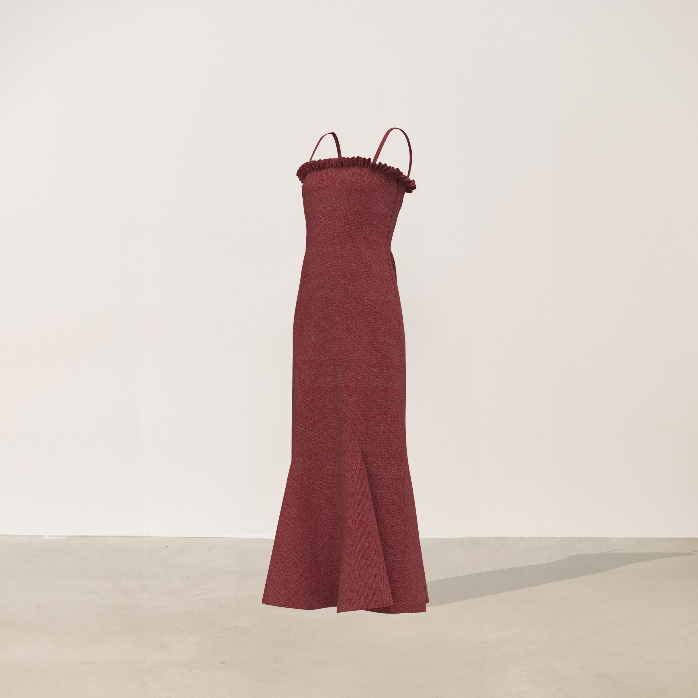 Vestido de godets