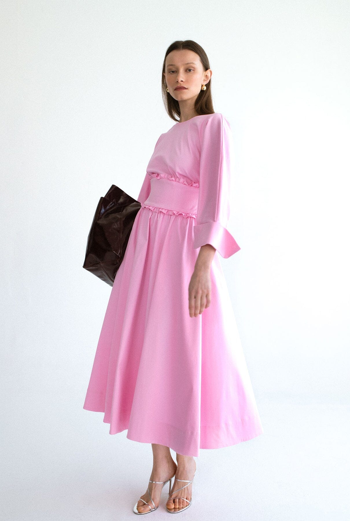 Vestido fajín - rosa