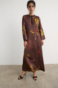 Vestido Frida Flora Marrón - Preorder